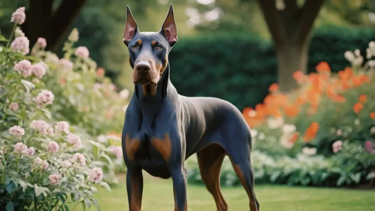 blue doberman