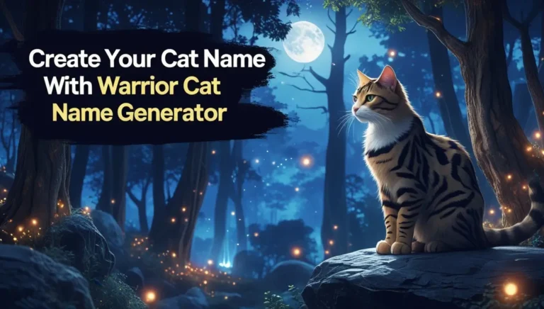 warrior cat name generator​