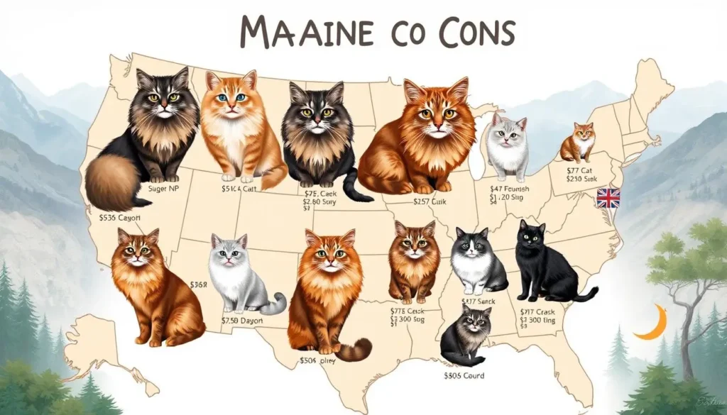 maine coon cat price range