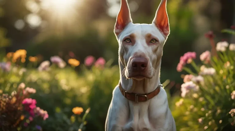 white doberman