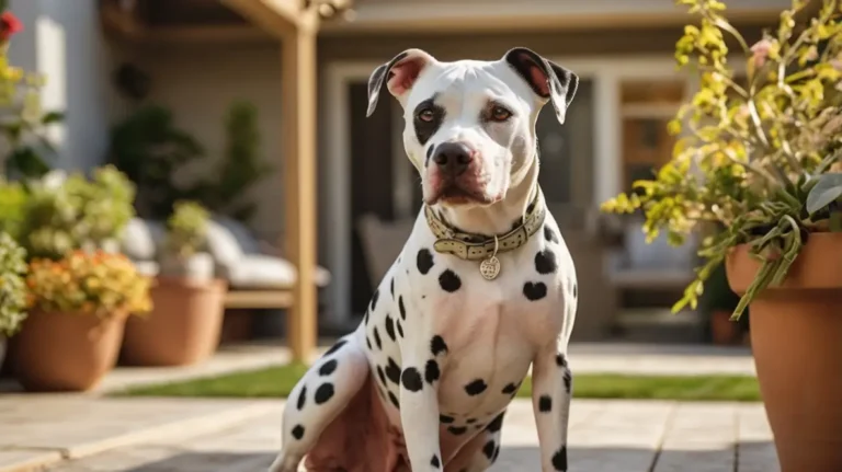 dalmatian pitbull mix​