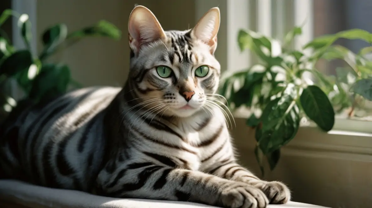 silver bengal cat​