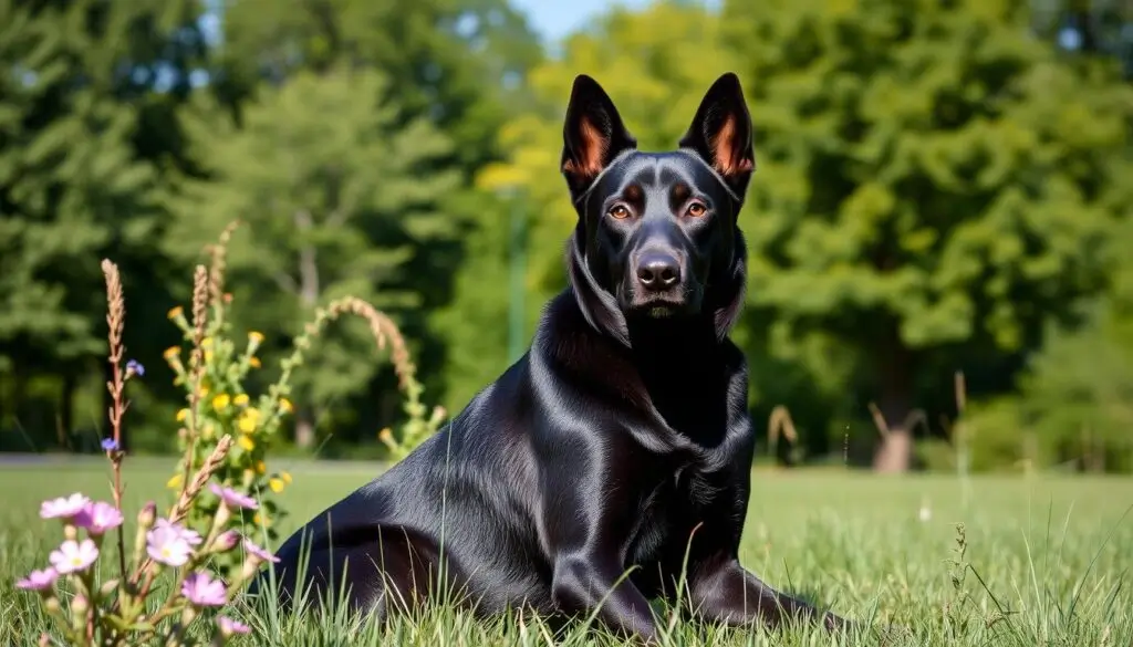 black lab german shepherd mix​