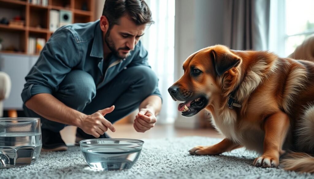 dog vomiting white foam treatment