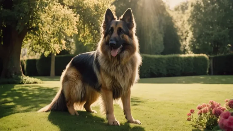 long haired german shepherd​