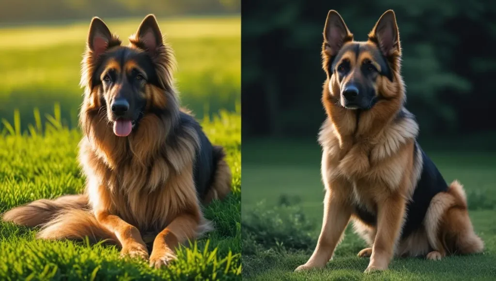 german shepherd coat length