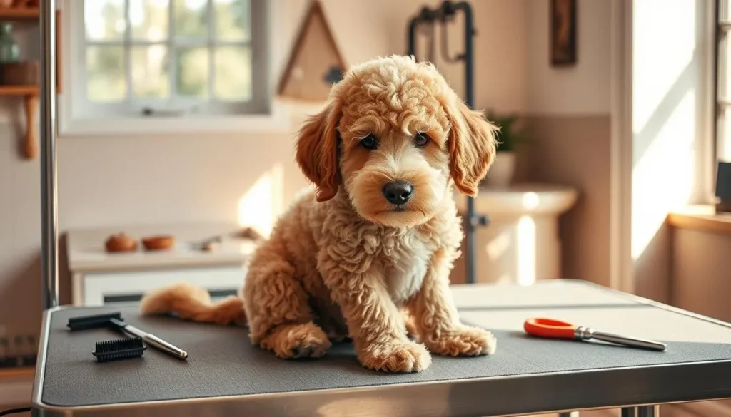 mini australian labradoodle grooming