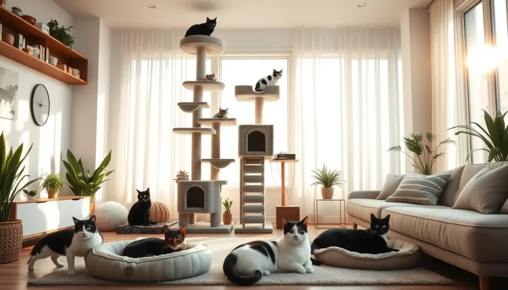 black and white cat breeds living space