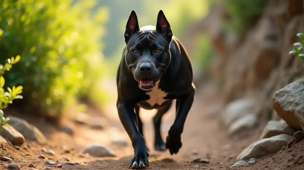 black pitbull exercise