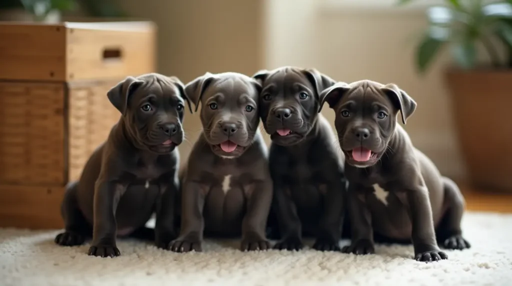 black pitbull puppies